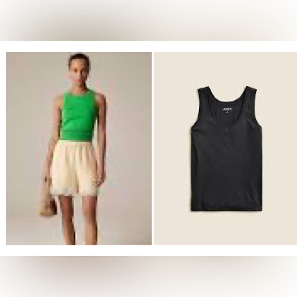 NEW J. Crew Women's Black 100% Peruvian Pima Cotton Scoop Neck Soft T-Shirt Sz M